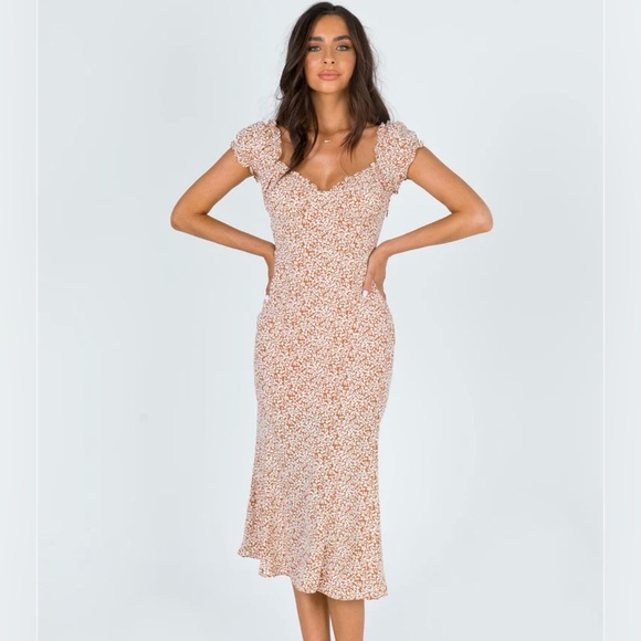 Princess Polly Just Like Heaven Midi Dress - Picture 1 of 5
